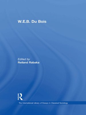 cover image of W.E.B. Du Bois